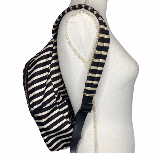 Kate Spade Black & White Striped Backpack main image 10